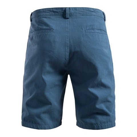 Men Cotton Casual Cargo Shorts Straight Leg Solid Color Multi-Pockets Breathable Summer Five-Point Pants Daily Workwear Top