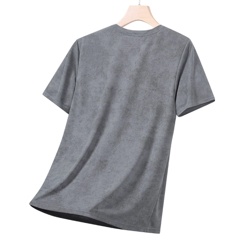Heren Zomer Sneldrogend T Shirt Ronde Hals Korte Mouw Koel Ademend Sport Top Casual Effen Print Comfortabel Shirt