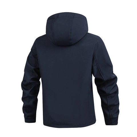 Heren Outdoor Softshelljas Waterdicht Winddicht Fleece Met Capuchon Windjack Voor Tactisch Wandelen Herfst Winter Casual Jas