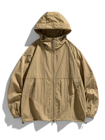 UPF 100 Plus Sun Protection Jacket 100 Percent Nylon Breathable Quick Dry Outdoor Hooded Windbreaker For Men Women