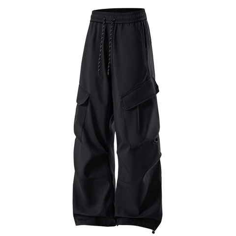 Unisex Waterproof Cargo Pants Polyester Breathable Outdoor Climbing Trousers Wide Leg Casual Streetwear Fashion Functional Pants