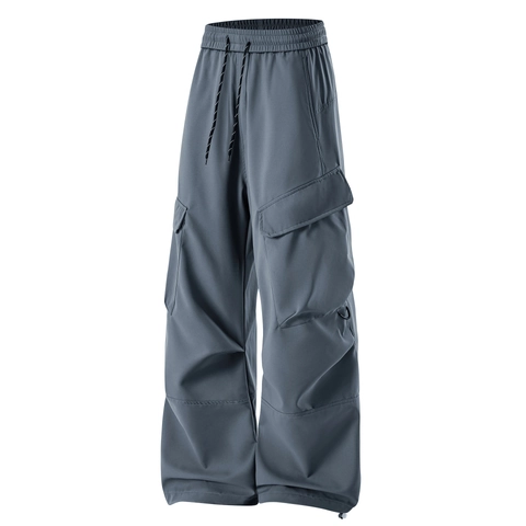 Unisex Waterproof Cargo Pants Polyester Breathable Outdoor Climbing Trousers Wide Leg Casual Streetwear Fashion Functional Pants