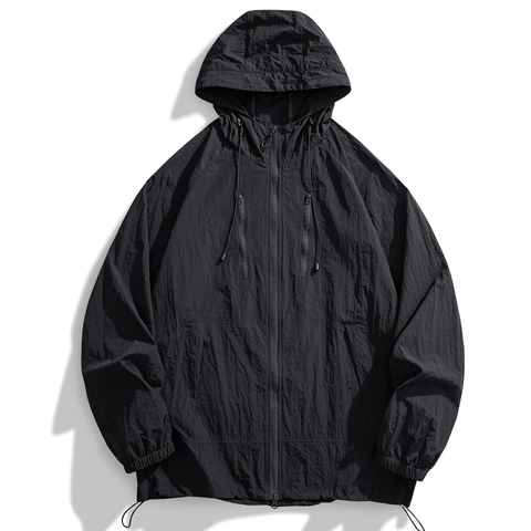 Unisex Lightweight Sun Protection Jacket UPF50+ Breathable Hooded Windbreaker Outdoor Fishing Hiking Running Sport Coat Quick Dry Thin Top
