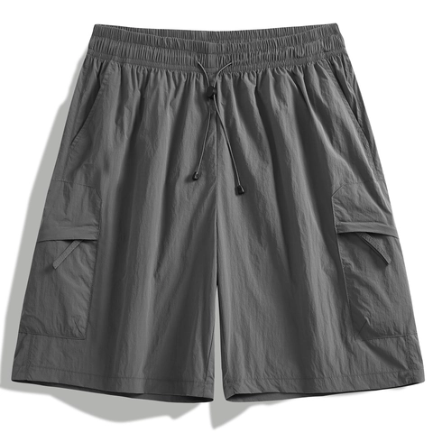 Άνδρες Γυναίκες Καλοκαίρι Φαρδύ Casual Cargo Shorts Νάιλον Ύφασμα Αναπνεύσιμο Γρήγορο Στέγνωμα Κορδόνι Μέση Μονόχρωμο Αθλητικό Σορτς