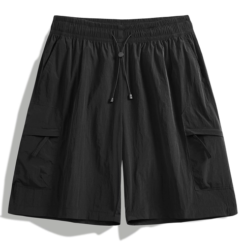 Άνδρες Γυναίκες Καλοκαίρι Φαρδύ Casual Cargo Shorts Νάιλον Ύφασμα Αναπνεύσιμο Γρήγορο Στέγνωμα Κορδόνι Μέση Μονόχρωμο Αθλητικό Σορτς
