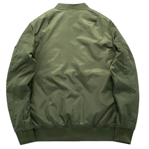 Bomber MA-1 pour Hommes Veste de Vol Classique en Nylon Rembourré Manteau d'Hiver Doublure Orange Coupe-vent Décontracté