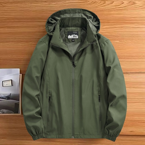 Ανδρικό Casual Outdoor Τζάκετ με Κουκούλα Αντιανεμικό Αναπνεύσιμο Αποσπώμενη Κουκούλα Workwear Ανοιξιάτικο Φθινοπωρινό Μόδα Παλτό