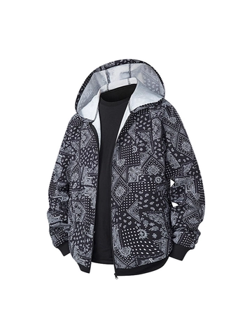 Chaqueta Casual con Capucha y Cremallera para Hombre Impresión Digital 3D Streetwear Ropa de Exterior Ligera Manga Larga Puños Acanalados Abrigo Hoodie