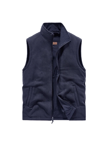Herren Wende Weste Fleece Stehkragen Mehrfachtaschen Outdoor Taktische Thermoweste Lässig Winter Ärmellose Jacke Warm