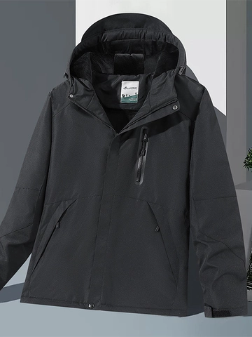 Chaqueta Térmica Inteligente Eléctrica USB para Hombre Mujer Impermeable Cortavientos Parka con Capucha Ropa Calefactable de Invierno para Exteriores