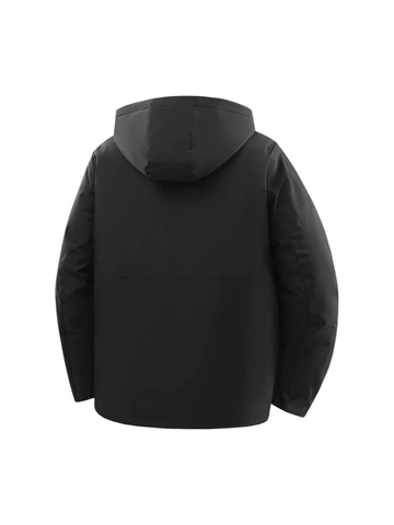 Men Winter Parka Graphene Thermal Faux Fur Lined Windproof Detachable Hooded Coat Business Casual Men Outerwear
