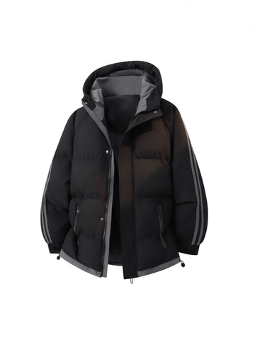 Giacca Imbottita Invernale Da Uomo Con Cappuccio Ispessita Calda Antivento Impermeabile Capispalla Stile Coreano Cappotto Ampio