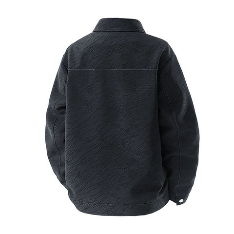 Men Fashion Jacket American Style Animal Shadow Texture Lapel Single Breasted Outwear For Casual Autumn Spring Coats