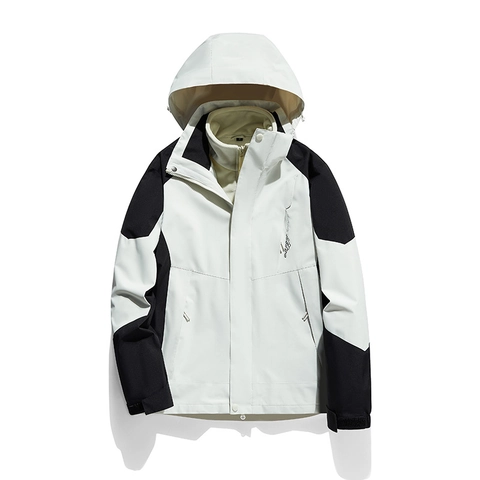 Μπουφάν Outdoor Sport Performance Με Αποσπώμενη Επένδυση Fleece Αδιάβροχο Αντιανεμικό Με Κουκούλα Για Άνδρες Γυναίκες
