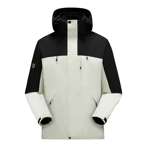 Ensemble Veste de Randonnée et Manteau Intérieur Avec Doublure en Graphène Imperméable Coupe-vent Colorblock Pour Homme Femme
