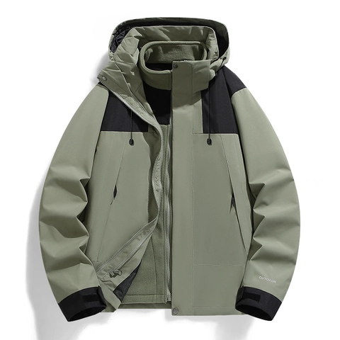 3-in-1 Hardshelljas Waterdicht Winddicht Met Afneembare Fleece Voering Outdoor Sportieve Jas Voor Heren Dames