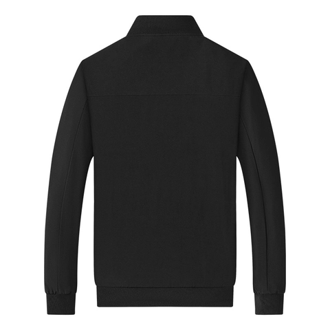 Herren Casual Stehkragen Jacke Leicht Polyester Bomber Windbreaker Oberbekleidung Für Mittleres Alter Vater Alltag Frühling Herbst