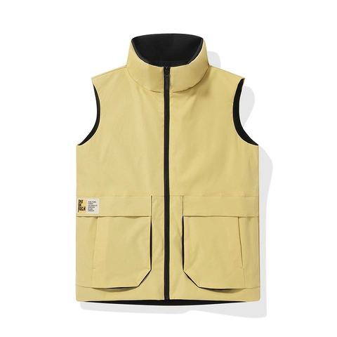 Men Quick-Dry Utility Vest Multi-Pocket Fishing Photography Outdoor Casual Polyester Stand Collar Zipper Waistcoat