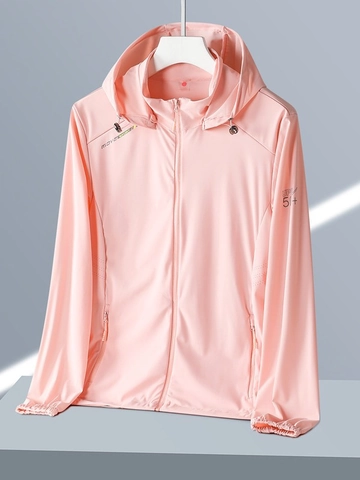 Veste de Protection Solaire à Capuche Protection UV pour Hommes Femmes Respirant Séchage Rapide UPF 50+ Coupe-vent d'Extérieur