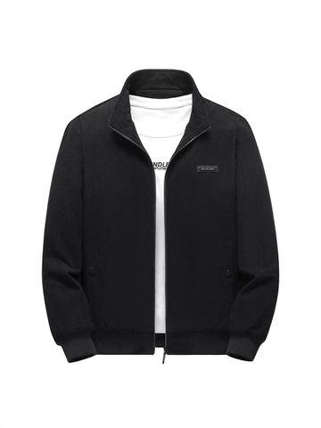 Heren Casual Corduroy Jas Winter Fleece Gevoerd Gewatteerde Mantel Opstaande Kraag Rits Bovenkleding Geribbelde Manchetten Warme Vintage Bomberjack Voor Mannen