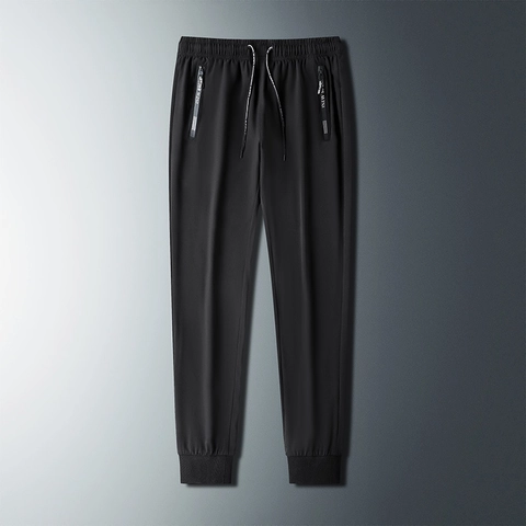 Pantaloni Jogger da Uomo in Seta di Ghiaccio Traspiranti Leggeri ad Asciugatura Rapida Sportivi Casual Alta Elasticità Pantaloni Sportivi
