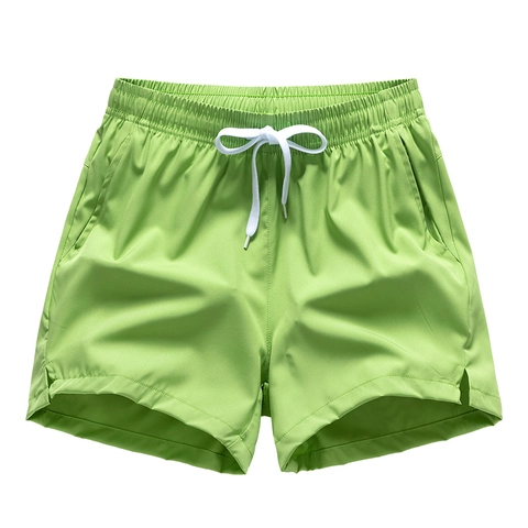 Men's Casual Sports Shorts Quick Dry Breathable Drawstring Elastic Waist Side Slits Pocket Running Training Summer Shorts