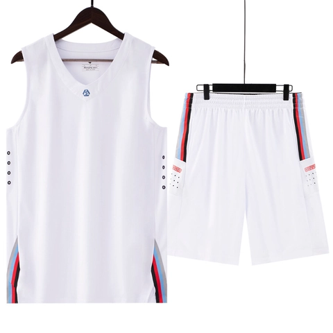 Tuta Sportiva da Basket da Uomo Gilet in Rete ad Asciugatura Rapida e Pantaloncini Divisa da Allenamento Traspirante