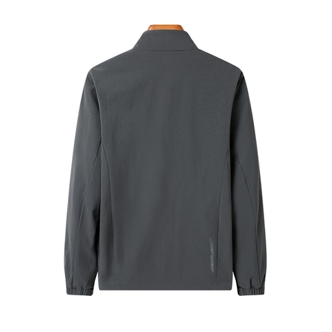 Men's Casual Stand Collar Jacket Nylon Polyester Blend Breathable Stretch Windproof Outdoor Urban Fashion Coat