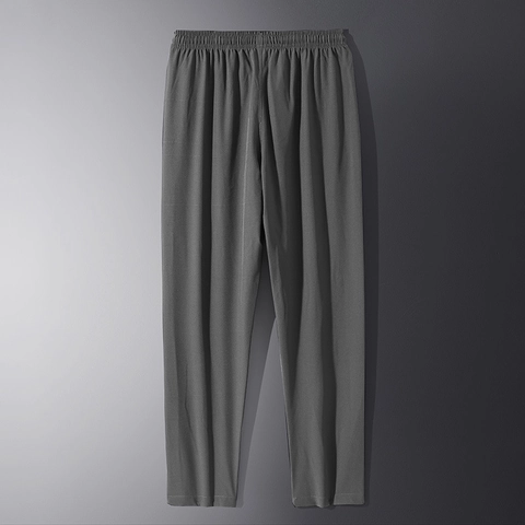Pantalones Deportivos Casuales para Hombre Mezcla de Poliéster Cintura Elástica Cordón Pierna Recta para Deporte