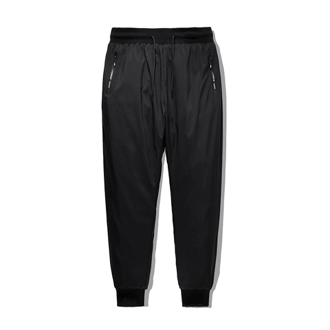 Pantalones de Plumón para Hombre Invierno Cálido a Prueba de Viento Repelente al Agua Térmico Casual Deportivo Joggers Negros Cintura Elástica Acolchados