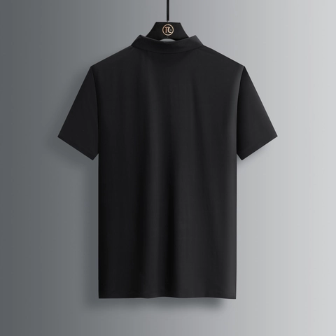 Men Ice Satin Polo Shirt Quick Dry Short Sleeve Top Breathable Cooling Business Casual Lapel Shirts For Men