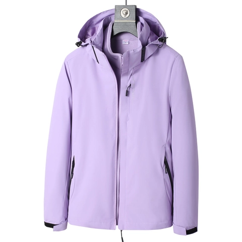 Waterproof Windproof Outdoor Jacket Detachable Hood Fleece Liner Coat Hiking Mountaineering Casual Functional Outerwear Men Women