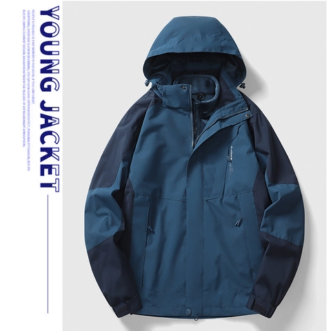Giacca Outdoor Antivento Impermeabile Fodera Rimovibile Cappotto Invernale Alpinismo Uomo Donna Colore Spliced Capispalla Caldi