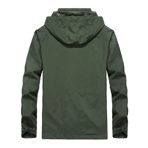 Herren Taktische Windjacke Mit Kapuze Nylon Leicht Wasserdicht Lässiger Outdoor Mantel Große Größen M-6XL Oberbekleidung