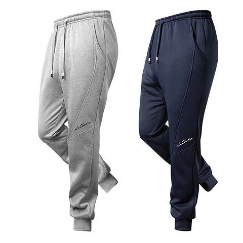 Men Joggers Sweatpants Cotton Blend Sherpa Fleece Lined Thick Warm Winter Trousers Drawstring Ribbed Cuffs Whatever Script