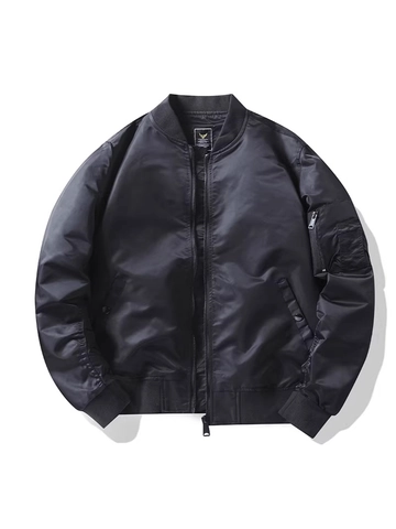Classic Men MA-1 Flight Jacket Windproof Polyester Bomber Jacket Casual Outdoor Baseball Collar Lightweight Coat For Men
