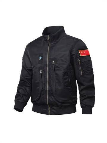 Herren MA-1 Bomberjacke Winddicht Nylon Taktisch Militär Workwear Outdoor Regular Fit Oberbekleidung Mit Rippstrick Multi Taschen
