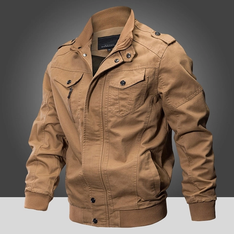 Herren American Retro N1 Navy Deck Jacke Winter Fleece Gefüttert Militär Workwear Bomber Mehrere Taschen Stehkragen Mantel