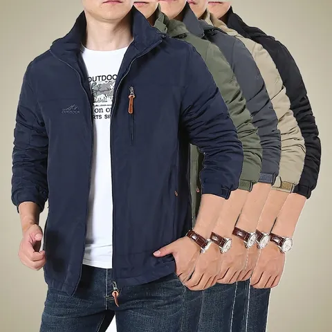 Giacca Outdoor da Uomo con Cappuccio Antivento Ispessita Foderata in Pile Caldo Cappotto Cargo Casual Vestibilità Larga
