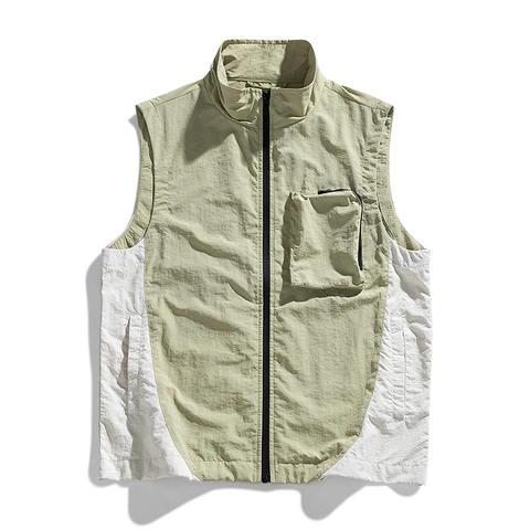 Chaleco de Camping Impermeable Ligero al Aire Libre para Hombres Mujeres Chaleco de Utilidad Techwear Con Múltiples Bolsillos Ropa Deportiva Casual para Parejas