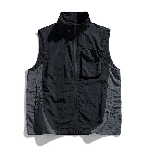 Chaleco de Camping Impermeable Ligero al Aire Libre para Hombres Mujeres Chaleco de Utilidad Techwear Con Múltiples Bolsillos Ropa Deportiva Casual para Parejas