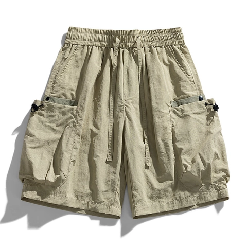 Heren Cargo Shorts Waterdicht Sneldrogend Nylon Outdoor Utility Shorts Voor Wandelen Kamperen Zomer Losse Pasvorm Meerdere Zakken Casual Broek