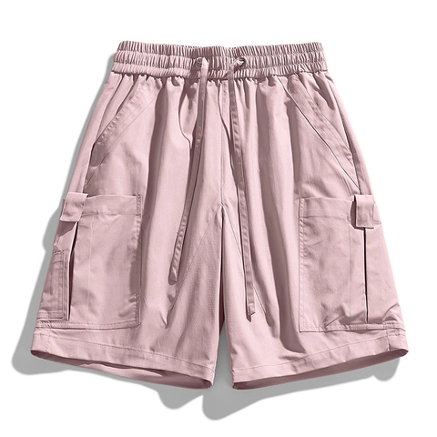 Pantaloncini Cargo da Uomo Asciugatura Rapida Impermeabile Poliestere Multitasche Vita Elastica Coulisse Escursionismo Urban Tactical