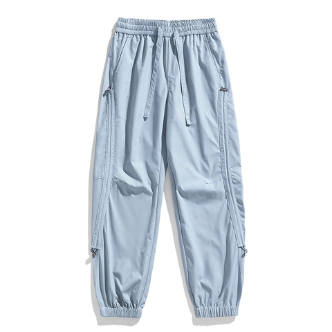 Men's Gorpcore Mountain Hiking Trousers Outdoor Camping Techwear Jogger Pants Drawstring Quick Dry Windproof Polyester