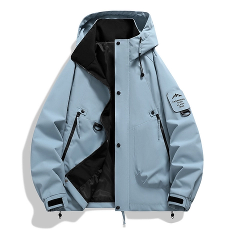 Heren Winddicht Outdoor Cargo Jas Met Capuchon Waterafstotend Lichtgewicht Casual Windbreaker Jas Voor Lente Herfst