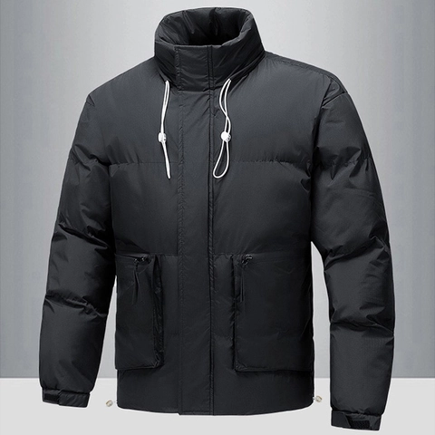 Giacca Imbottita Invernale da Donna Collo in Piedi Cappotto Caldo Ispessito Antivento Puffer Casual Streetwear Poliestere