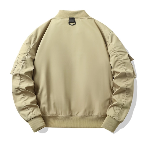 Giacca Bomber da Uomo Techwear Multi Tasca Giacca da Volo Vintage Amekaji Giacca a Vento Giacca da Moto Outdoor Casual