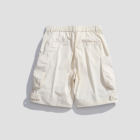 Pantalones Cortos Cargo Informales para Hombre Corte Holgado Verano Ligeros Multibolsillos Shorts con Cinturón Ajustable