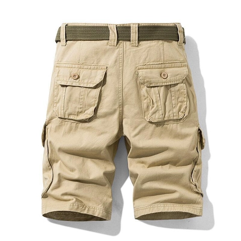 Pantaloncini Cargo Casual da Uomo con Cintura Multitasche Pantaloncini in Twill di Cotone all'Aperto per l'Estate Pantaloncini da Trekking
