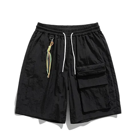 Pantaloncini Cargo Uomo American Retro Multitasche Taglio Comodo Asciugatura Rapida Nylon Poliestere Workwear Casual Street Style